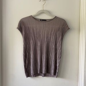 ZARA RIBBED BLOUSE